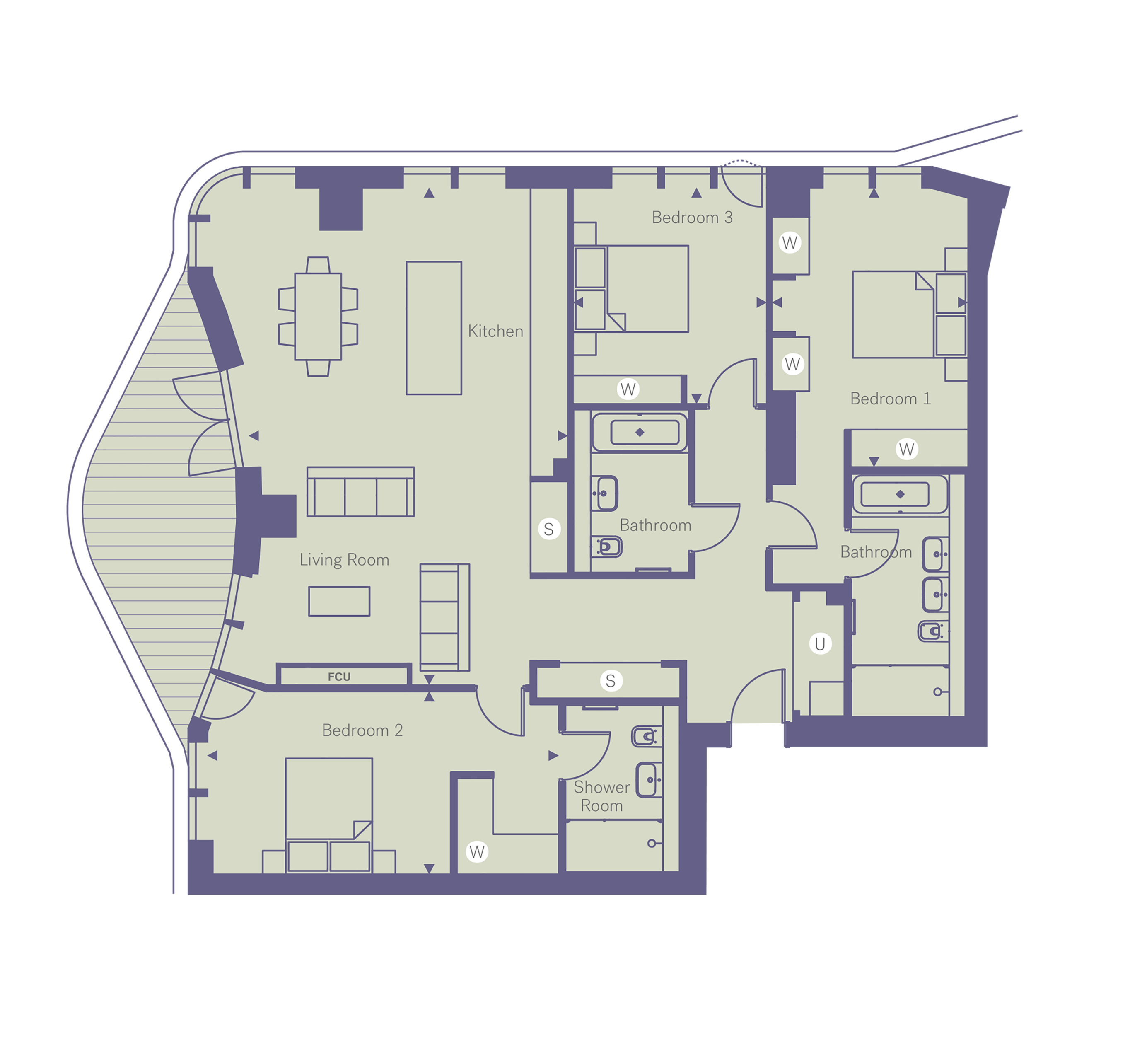 W 207 Triptych Bankside w-207-triptych-bankside